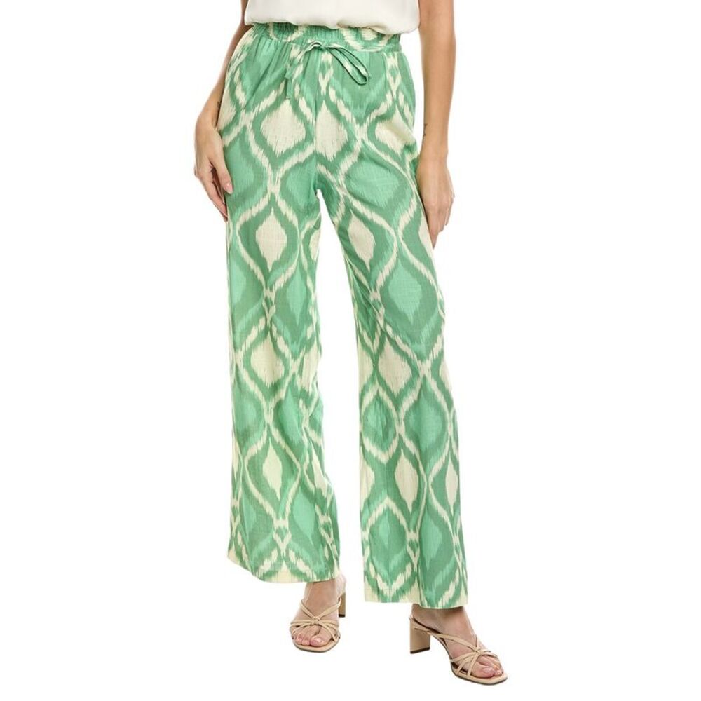 Seraphina Womens  Linen-Blend Pant, Green